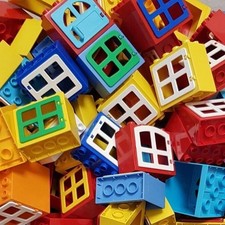 Lego Duplo 10x Fenster bunt gemischt