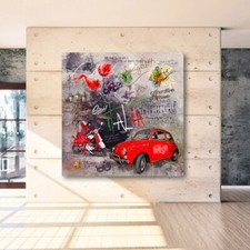 Leinwandbild Italien Pop Art