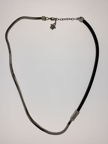 Versace silber kette - kette, leder