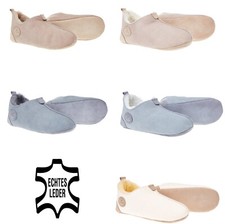 Damen Pantoffeln Echtes Leder