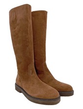 GABOR Weitschaftstiefel Damen Stiefel Gr. DE 39 braun Casual-Look