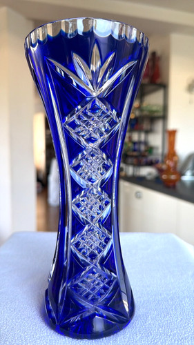 Große schwere kristall - große, vase