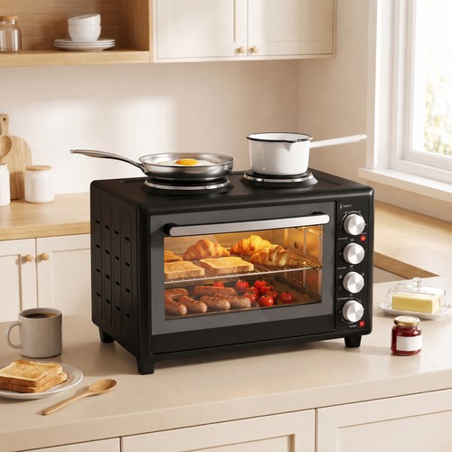 Homcom 36l mini backofen mit - mini-backofen, 2