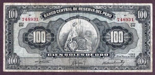 Peru 100 soles - peru, de