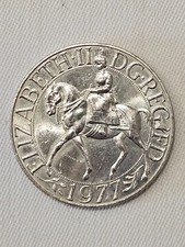25 New Penc 1977 Queen Elizabeth II .. Silver Jubilee Gedenkmünze ..