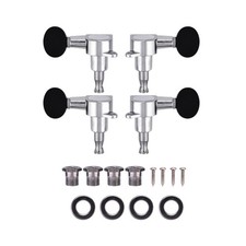 2L2R Ukulele String Tuning Pegs Locking Tuner Zink-Legierung Mechaniken Silber..