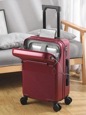 Smart Handgepäck Koffer 20" Frontöffnung Trolley USB Ladeanschlus Laptopfach TSA