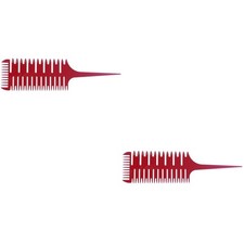 2 Stück 3 Seiten Fisch Knochenform Kamm Salon Färben Färbung Abgabebürste Für