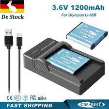 2Pcs Li-50B Akku+USB