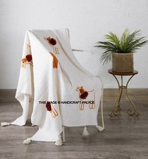 Lama Überwurf Decke