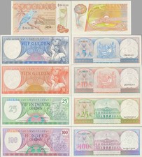 SET 5St. Surinam Banknoten