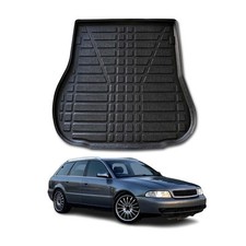 Kofferraumwanne Laderaumwanne für Audi A4 B5 Avant 1994-2001 Gummi TPE Schwarz