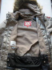 Mädchen Winterjacke Skijacke Gr. 152, beige mit Schneefang