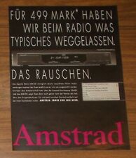 Seltene Werbung AMSTRAD DSR 100 Digitales Radio - 499 DM - ohne Rauschen 1993