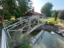 Brücke für Gartenteich 6 m Spannweite