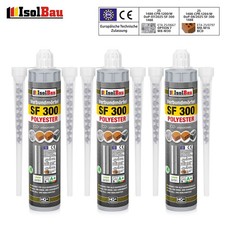 Verbundmörtel SF 300 Injektionsmörtel 3 x 300 ml Mörtel 6 x Mischer Klebemörtel