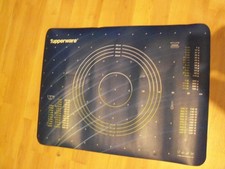 Tupperware D05 Backunterlage Backmatte Teig Unterlage Knetunterlage blau