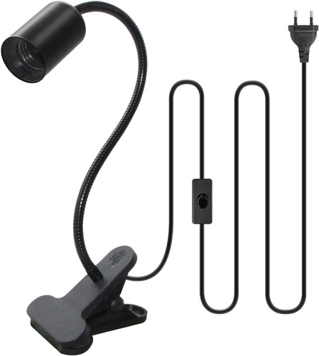E27 klemmleuchte mit - klemmleuchte, stecker