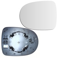 Spiegelglas links für Renault Clio 3 - Spiegel Glas Asphärisch Außenspiegel