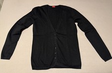 Essentials by Esprit Damen Pullover Strickpullover mit Knöpfen Gr. M Schwarz 