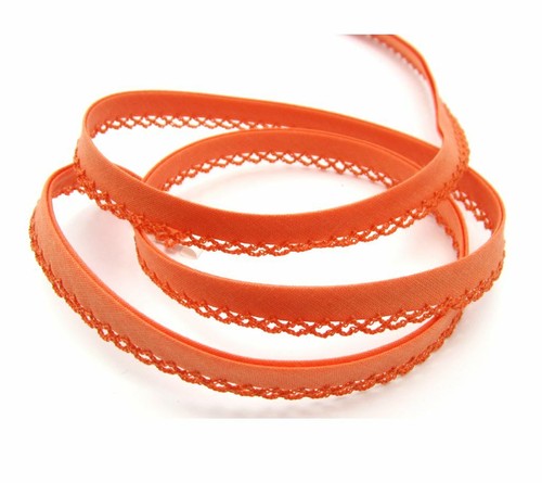 Schrägband mit häkelborte - schrägband,