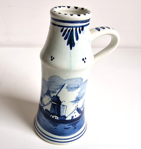 Delfts blauw krug vase holland - vase,