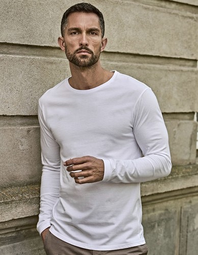 Herren shirt langarm weiß - t-shirt,
