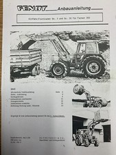 Anbauanleitung Fendt Frontlader Gr. 3/3S für Farmer 300, Kopie, 15 Seiten