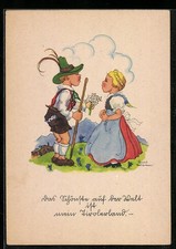 Künstler-AK Liesel Lauterborn: Das schönste auf der Welt ist mein Tirolerland,  