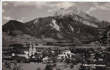 AK Admont Buchstein Österreich Blick auf den Ort mit Kirche  Kleinformat 1943 sw
