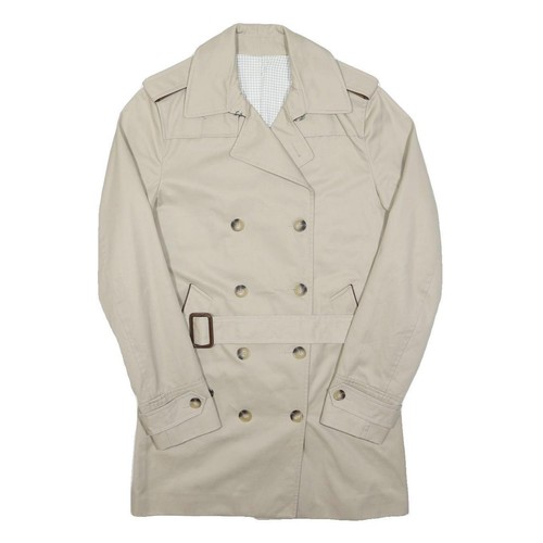 Damen beige zweireiher knopf - beige,