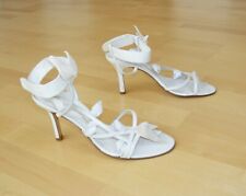 weiße Designer Sandaletten v