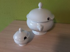 Seltmann Weißwurst Geschirr-Set + Rösle Weißwurstheber neu ovp