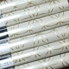 4 Rollen Beige Metallic Gold