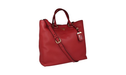Prada leder tote - tasche, /