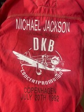 Michael Jackson Jacke/Jacket Dangerous Tour Copenhagen Promo Rare Neverland