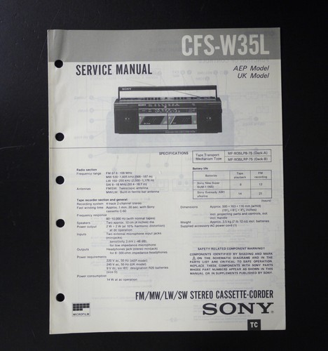 Original sony cfs - original,
