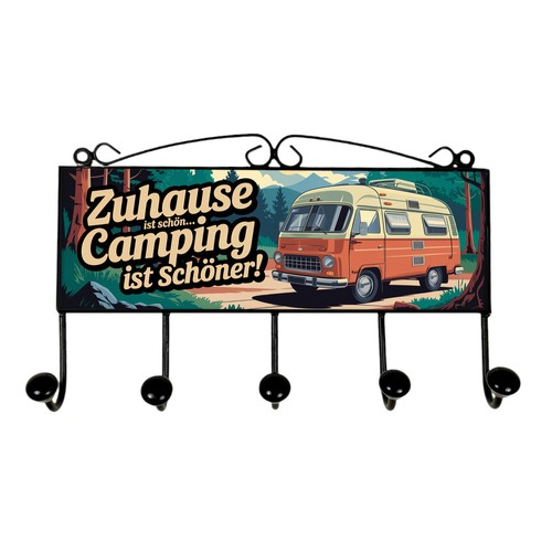 Retro wohnwagen kleiderhaken - retro,
