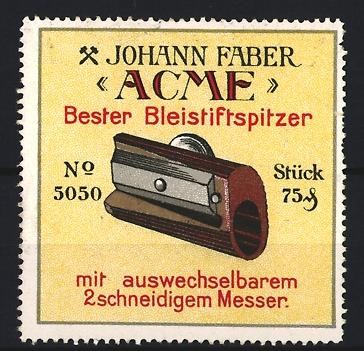 Reklamemarke johann faber - reklamemarke,