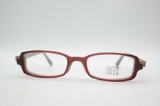 Face a Face Flash Rotbraun Braun Eckig Brille Brillengestell eyeglasses Neu
