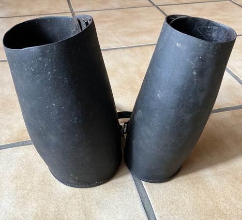 Paar alte gamaschen leder - paar,