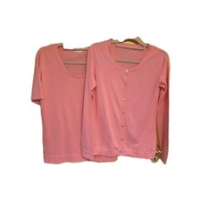 Strandfein Uta Raasch Twinset Rosa 40 Baumwolle Neuwertig Top Zustand