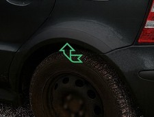 HINTEN Schwarz Radlauf