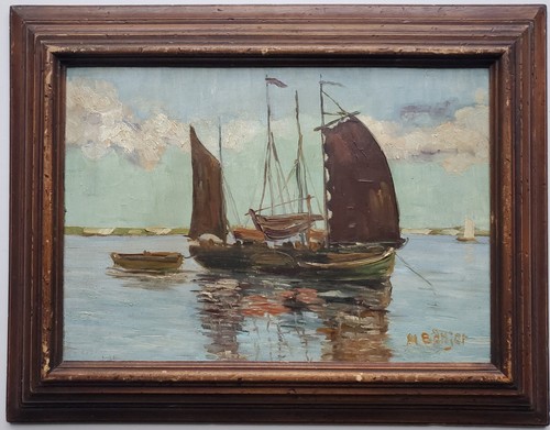 Gemälde öl landschaft boote - gemälde,