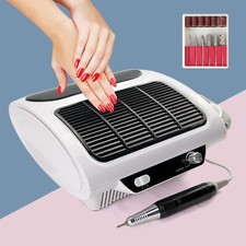 3in1 Elektrische Nagelfräser mit Absaugung Professionell Manikure Pedikure Set