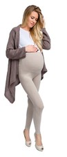 Umstandsleggings mit Hoher Bund, Schwangerschaftshosen, Leggings, Beige XXXL