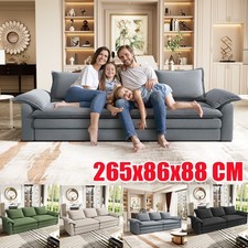  Sofa 3 Sitzer Chenille Couch