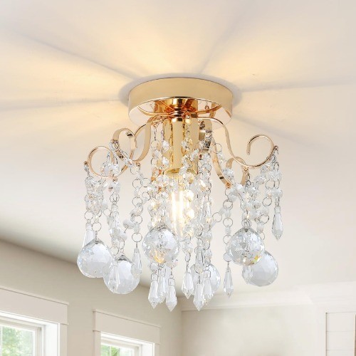 Moderne kristall deckenlampe - kristall,