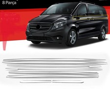 Zierleiste Fensterleisten Blenden 8-tlg für Mercedes Vito 447 Extra Langer Rads
