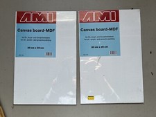 2x 20x30 cm rechteckige MDF Kunstplatte für Kunstharz, Basteln, Acrylmalerei